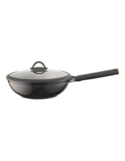 Ceramic Wok with Lid 28cm