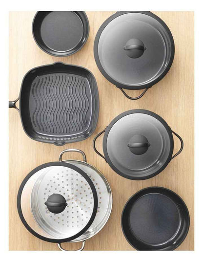 Ceramic Wok with Lid 28cm