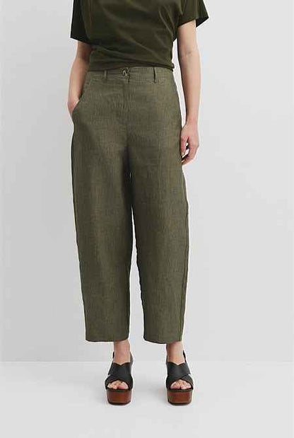 Organically Grown Linen Tapered Pant