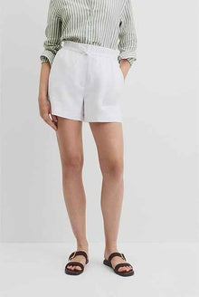 Organically Grown Linen Tie Detail Short