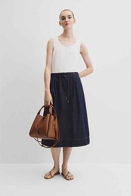 Middle Zip Crossbody Bag