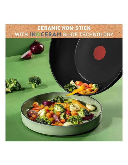 Renew Induction Ceramic Wok 28cm in Black
