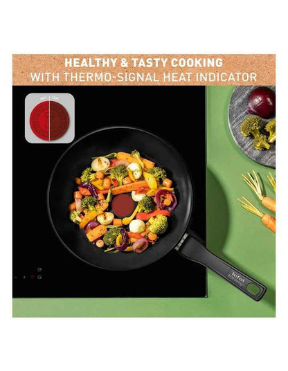 Renew Induction Ceramic Wok 28cm in Black