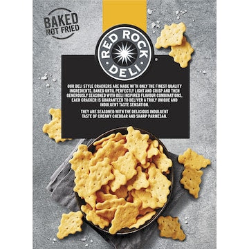 Red Rock Deli Style Crackers Cheddar & Parmesan 135g