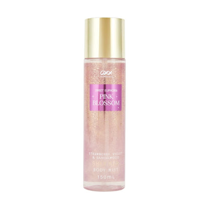 OXX Fragrance Sweet Euphoria Pink Blossom Shimmer Body Mist 150ml - Strawberry, Violet and Sandalwood