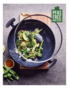 Smartshape Covered Wok 32cm / 5.43L with 2 side handles - PFAS-free ceramic non-stick