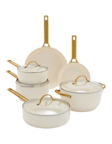 Padova 6pc Cookware Set Cream White PFAS-free