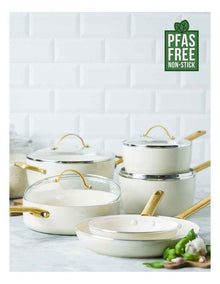 Padova 6pc Cookware Set Cream White PFAS-free