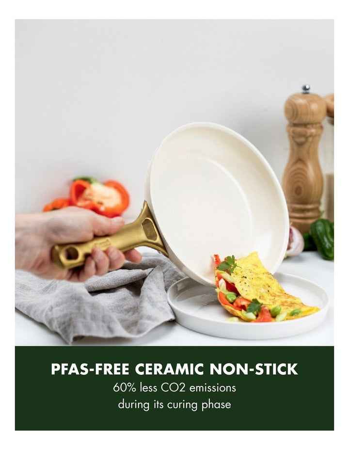 Padova 6pc Cookware Set Cream White PFAS-free