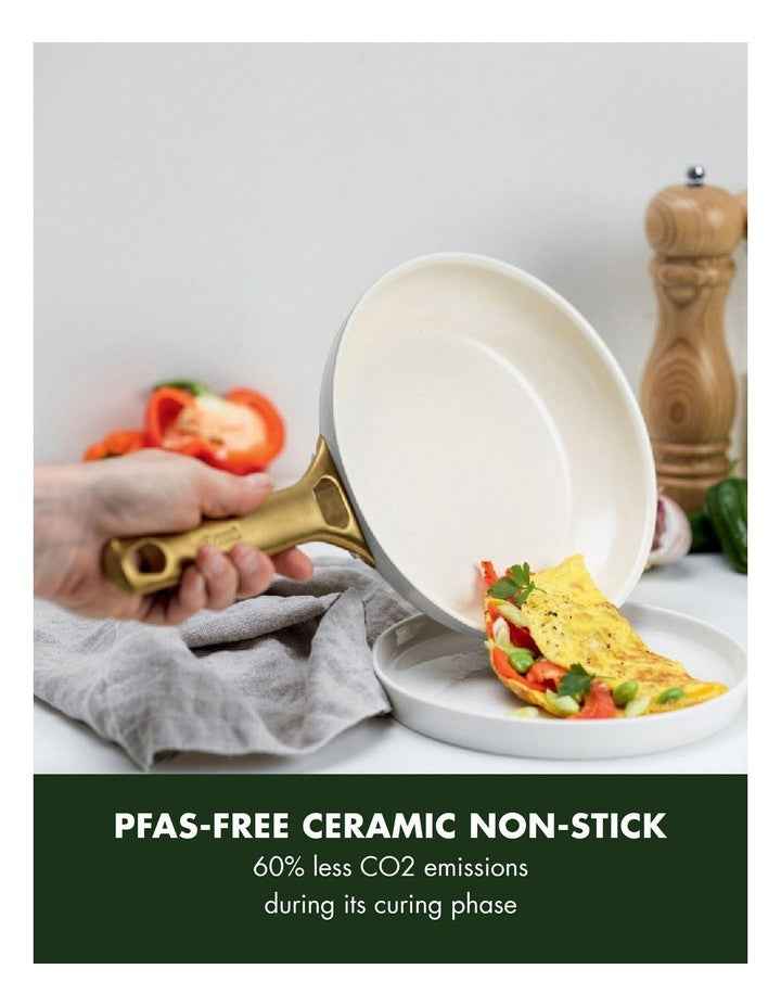 Padova 6pc Cookware Set in Dove Grey - PFAS-free ceramic non-stick