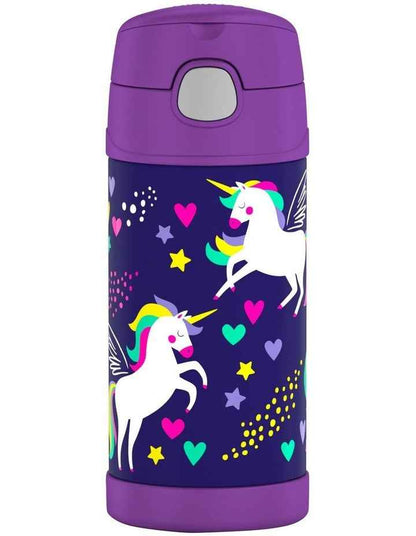 Vacuum Insulated Unicorn Drink Bottle 355ml in Purple