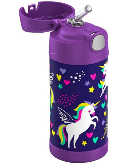 Vacuum Insulated Unicorn Drink Bottle 355ml in Purple