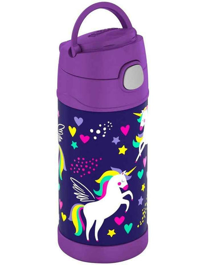 Vacuum Insulated Unicorn Drink Bottle 355ml in Purple