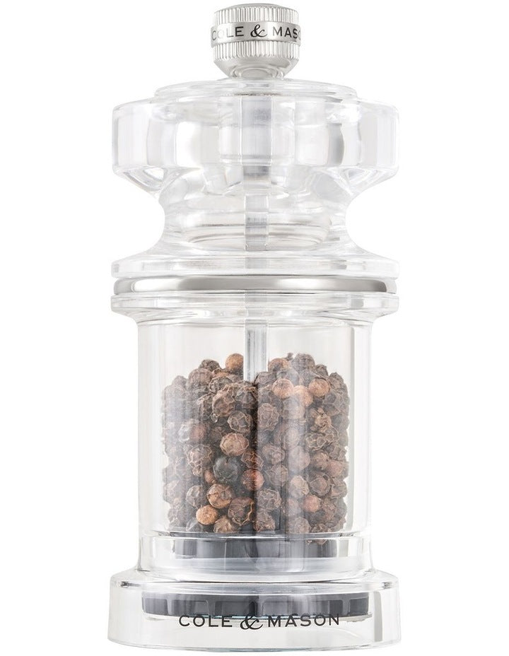 675 Acrylic Pepper Mill 118mm in Clear