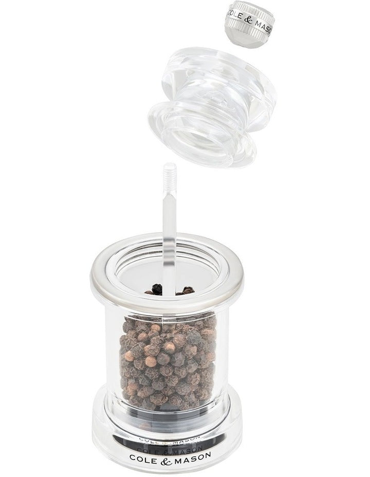 675 Acrylic Pepper Mill 118mm in Clear