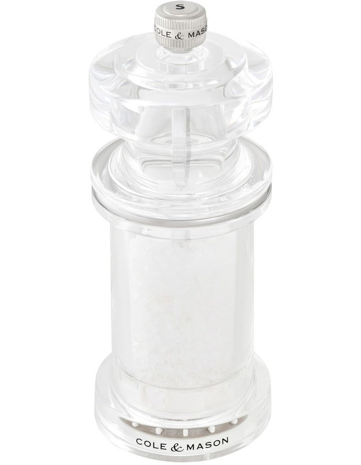 605 Acrylic Salt Mill 144mm in Clear