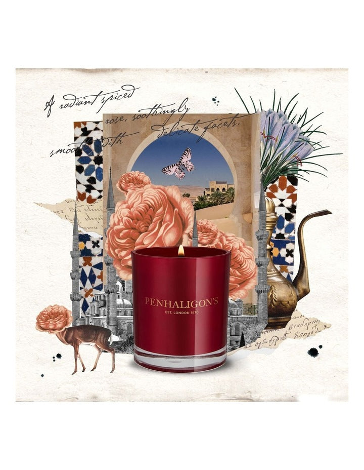 Kumgan Rose Medium Candle 200g in Brown