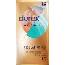 Durex Invisible Ultra Thin Regular Fit Condoms 10 pack