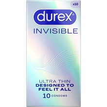 Durex Invisible Ultra Thin Regular Fit Condoms 10 pack