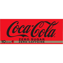 Coca-Cola Caffeine Free Zero Sugar Soft Drink Multipack Cans 10 x 375mL