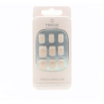 Helios Artificial French Manicure Pink Nail Medium 24 pack