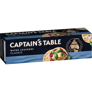 Captain's Table Classic Water Crackers 125g