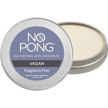 No Pong Fragrance Free Solid Deodorant 35g