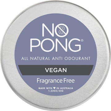 No Pong Fragrance Free Solid Deodorant 35g