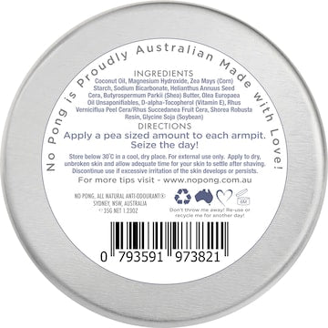 No Pong Fragrance Free Solid Deodorant 35g