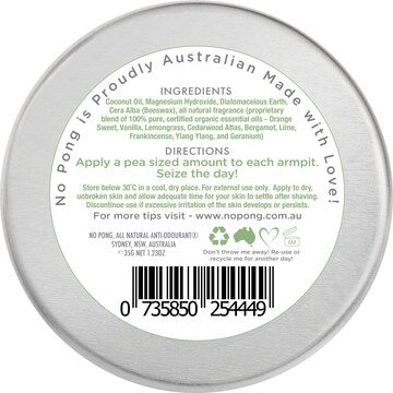 No Pong Bicarb Free Solid Deodorant 35g