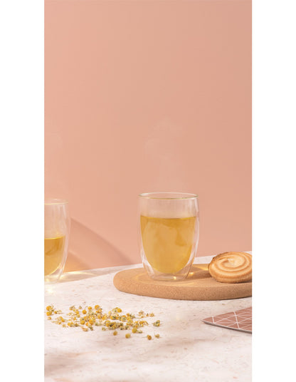 Pavina Double Wall Glasses 350ml Set Of 2