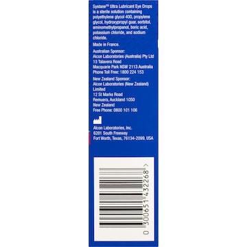 Systane Ultra UD Lubricant Eye Drops 0.5mL x 25 pack
