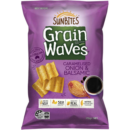 Sunbites Wholegrain Chips Share Pack Onion & Balsamic 170g
