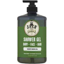 Jack The Barber Mens 3 In 1 Hemp Seed Shower Gel Body Wash 1L