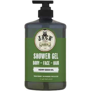 Jack The Barber Mens 3 In 1 Hemp Seed Shower Gel Body Wash 1L