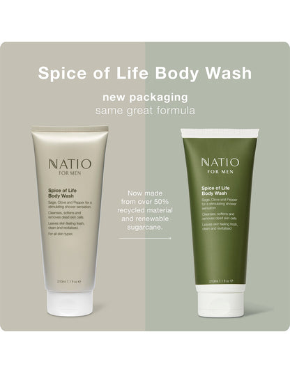 Mens Spice Of Life Body Wash 210ml