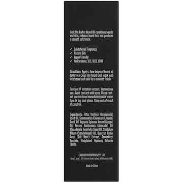 Jack The Barber Nourishing Beard Oil 30mL