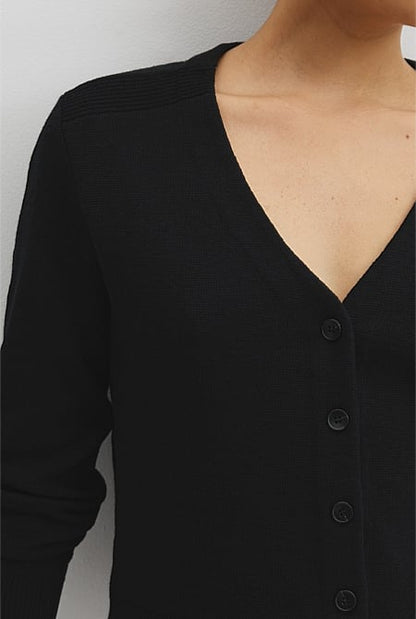 Organically Grown Cotton Linen Blend Knit Cardigan