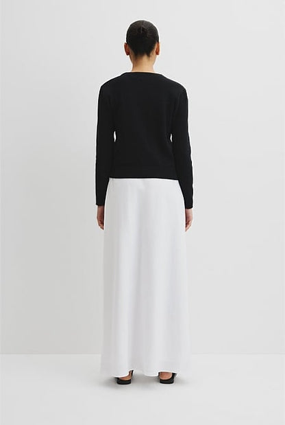 Organically Grown Cotton Linen Blend Knit Cardigan