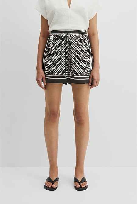 Print Cupro Short