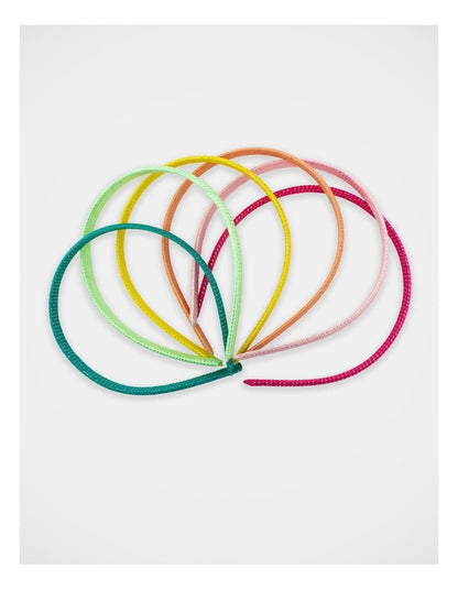 Rainbow Alicebands Pack of 6 in Multi
