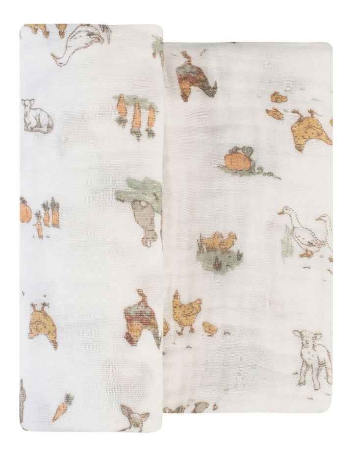 Farmyard Lamb Muslin Wrap 1 Pack