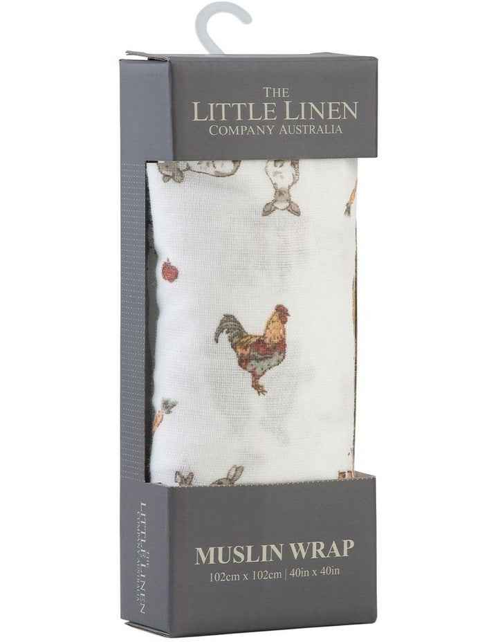 Farmyard Lamb Muslin Wrap 1 Pack
