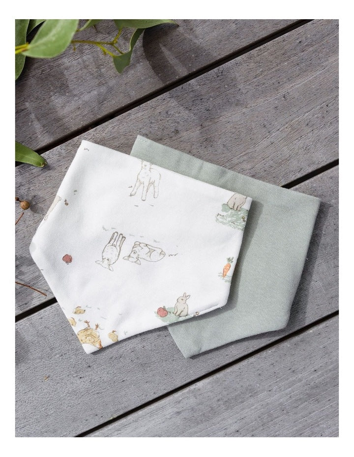 Farmyard Lamb Jersey Bib 2 Pack