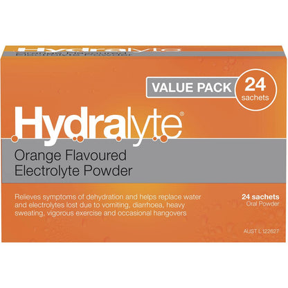 Hydralyte Sachets Orange 24 Pack