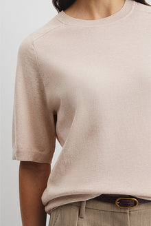 Organically Grown Cotton Blend Cashmere Blend T-Shirt