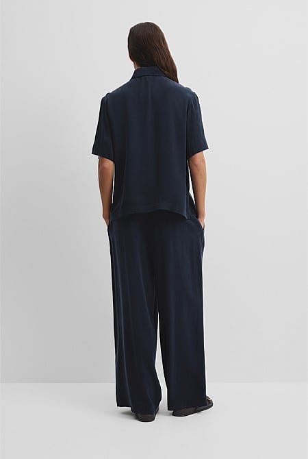 Short Sleeve Cupro Shirt