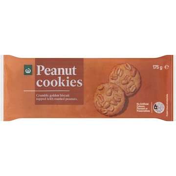 Woolworths Peanut Cookies 175g