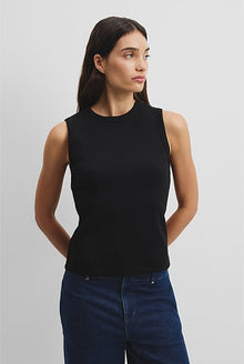 Australian Cotton Blend Fitted Rib Tank