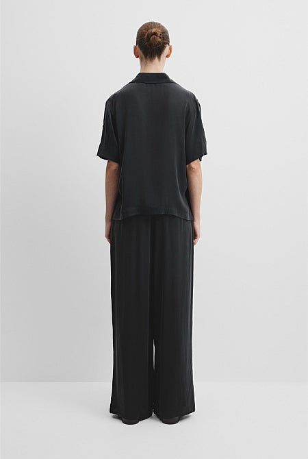 Short Sleeve Cupro Shirt